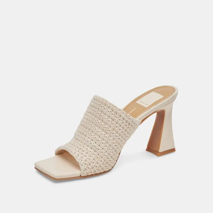 Dolce Vita Novis Heels Cream Woven Women Heels