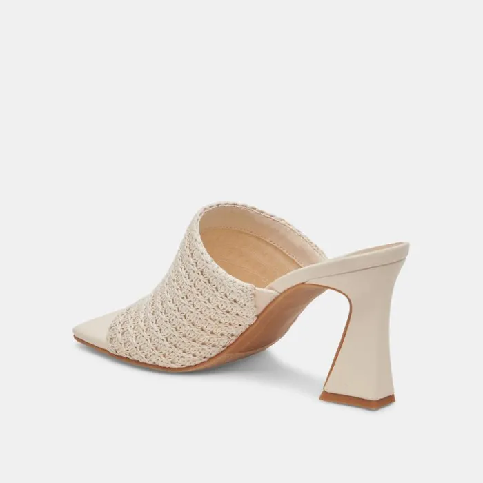 Dolce Vita Novis Heels Cream Woven Women Heels