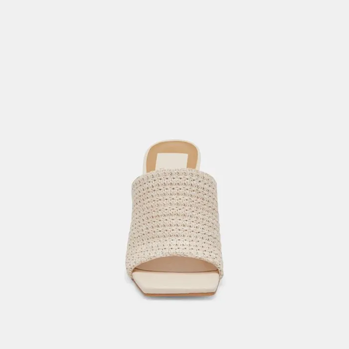 Dolce Vita Novis Heels Cream Woven Women Heels