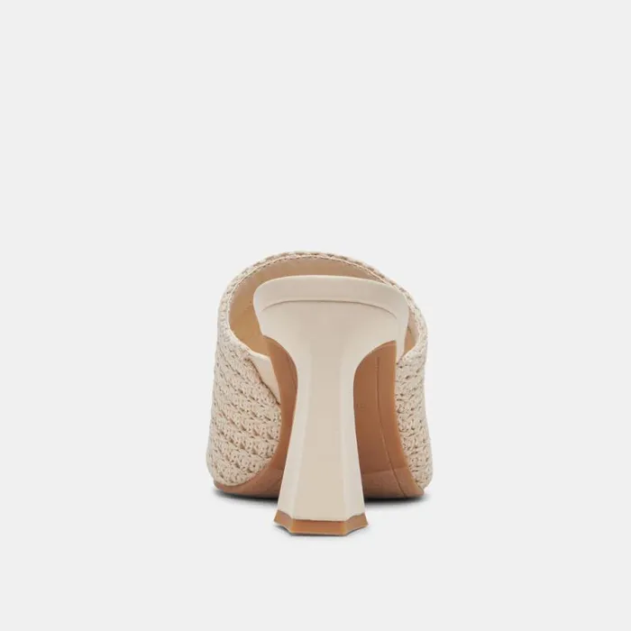 Dolce Vita Novis Heels Cream Woven Women Heels