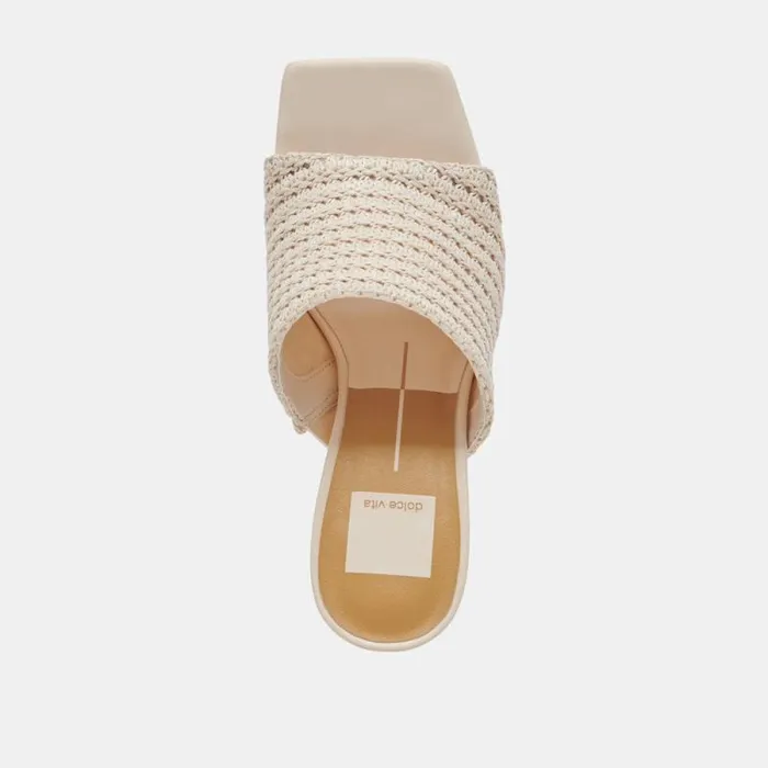 Dolce Vita Novis Heels Cream Woven Women Heels