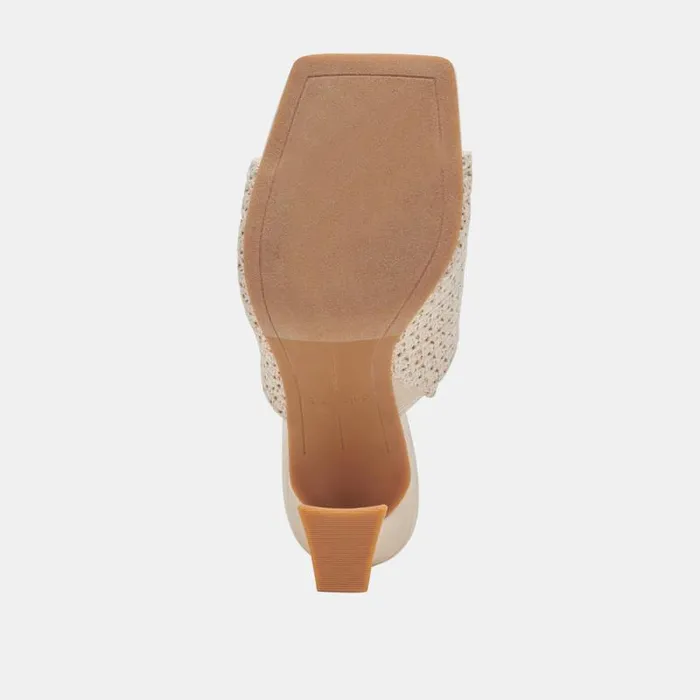 Dolce Vita Novis Heels Cream Woven Women Heels