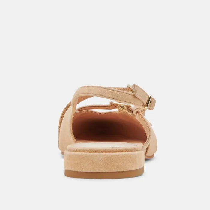 Dolce Vita Pamla Flats Tan Suede Women Flats and Loafers