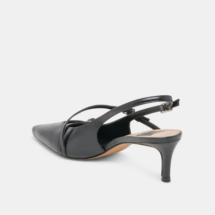Dolce Vita Pamla Mid Heels Midnight Crinkle Patent Women Heels