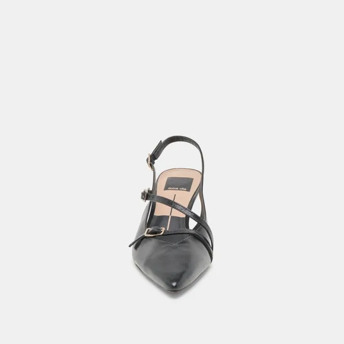 Dolce Vita Pamla Mid Heels Midnight Crinkle Patent Women Heels