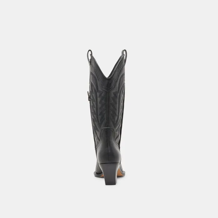 Dolce Vita Ryland Boots Black Leather Women Boots and Booties