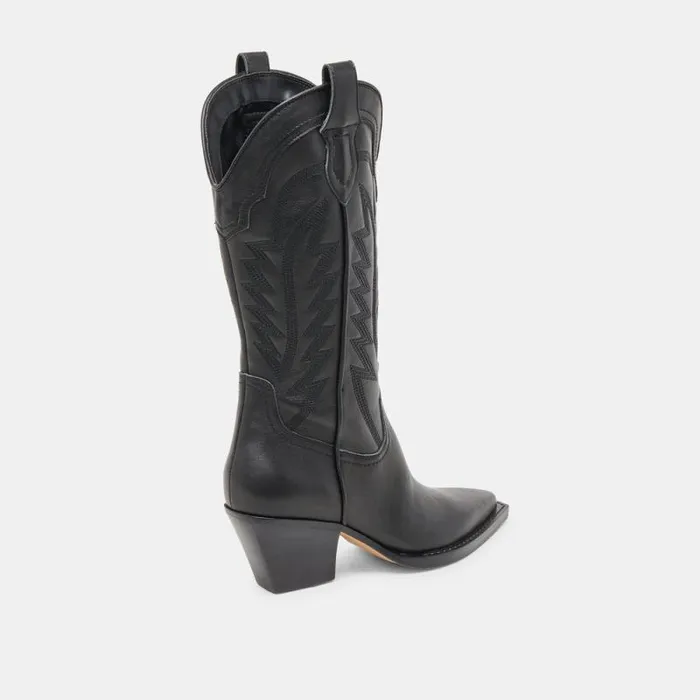 Dolce Vita Ryland Boots Black Leather Women Boots and Booties