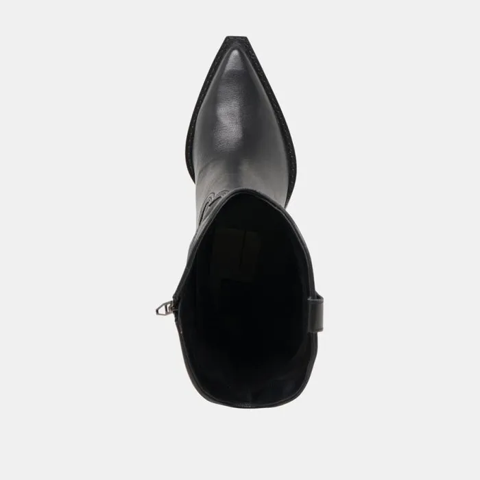 Dolce Vita Ryland Extra Wide Calf Boots Black Leather Women Boots and Booties