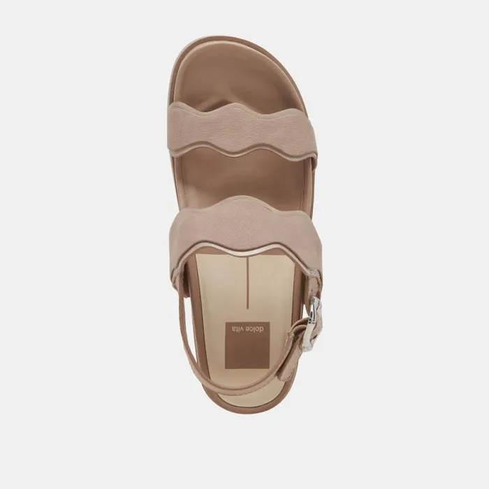 Dolce Vita Sindy Sandals Taupe Nubuck Women Sandals