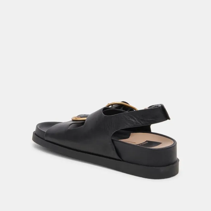 Dolce Vita Starla Sandals Black Leather Women Sandals