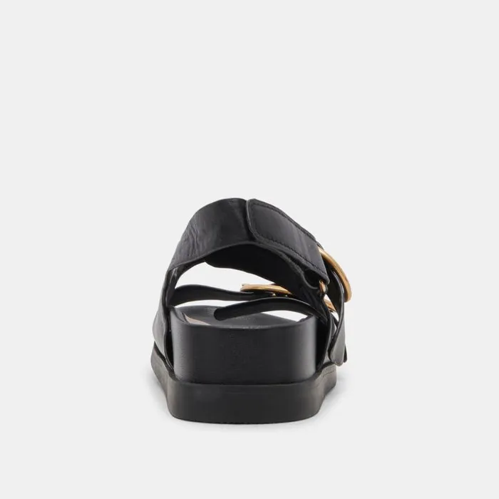 Dolce Vita Starla Sandals Black Leather Women Sandals