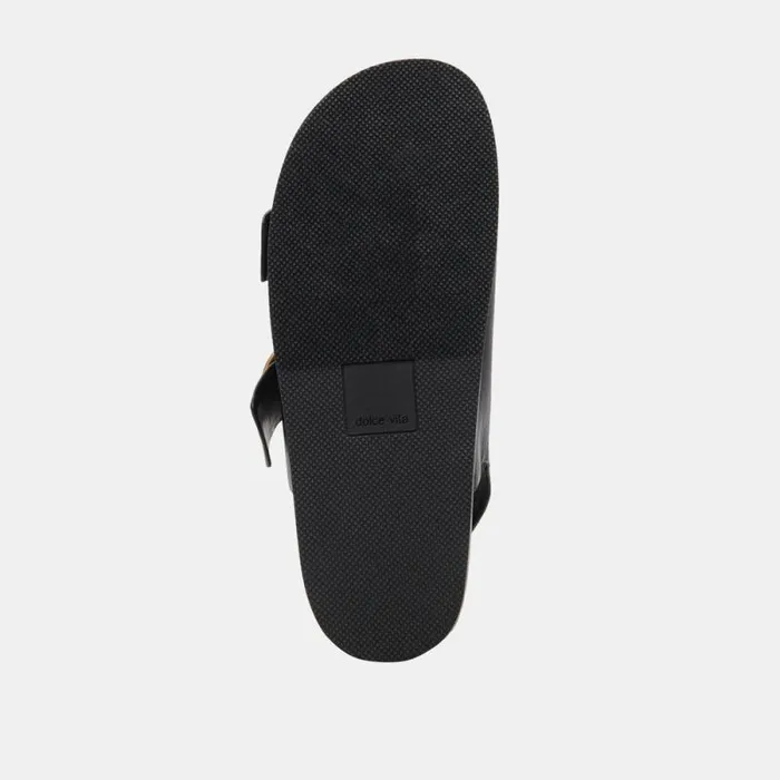 Dolce Vita Starla Sandals Black Leather Women Sandals