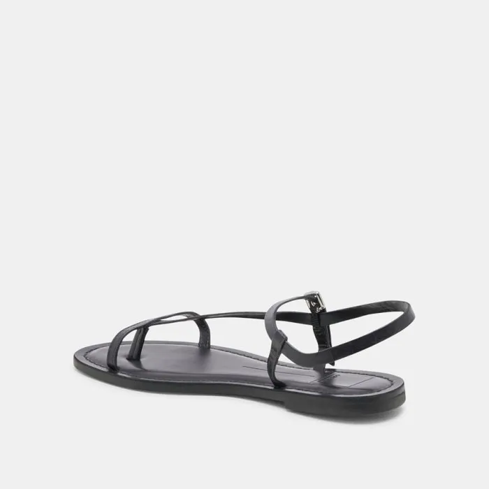 Dolce Vita Wandre Sandals Noir Embossed Leather Women Sandals