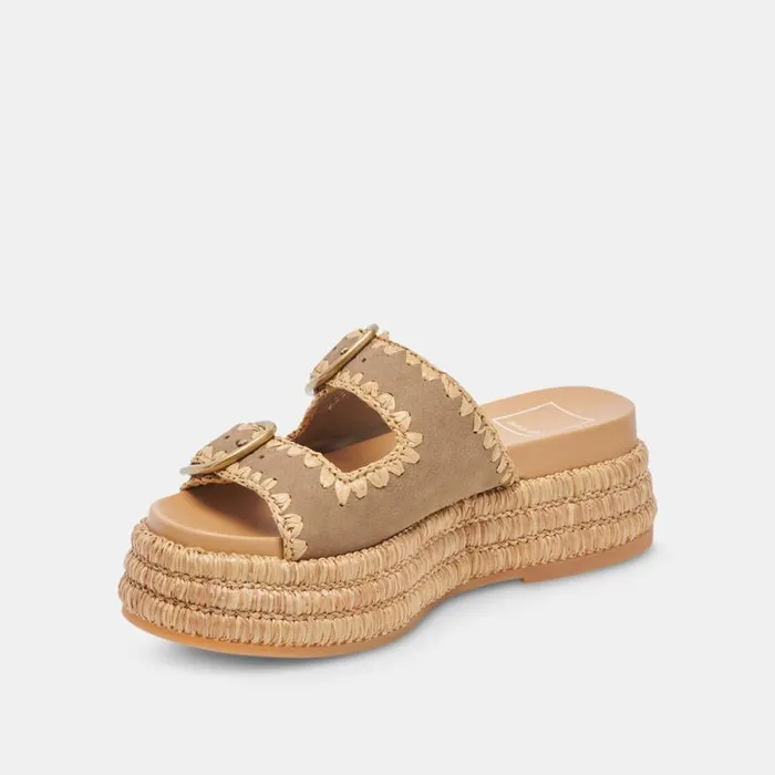 Dolce Vita Wanika Sandals Almond Nubuck Women Sandals