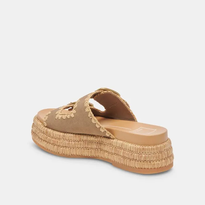 Dolce Vita Wanika Sandals Almond Nubuck Women Sandals