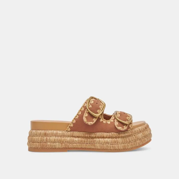 Dolce Vita Wanika Sandals Brown Nubuck Women Sandals