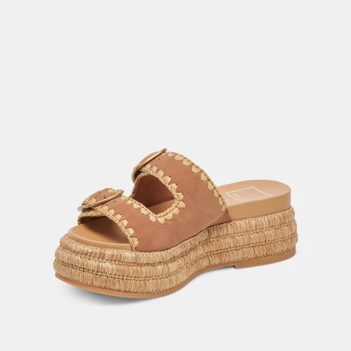 Dolce Vita Wanika Sandals Brown Nubuck Women Sandals