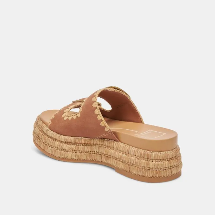 Dolce Vita Wanika Sandals Brown Nubuck Women Sandals