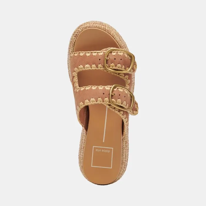 Dolce Vita Wanika Sandals Brown Nubuck Women Sandals