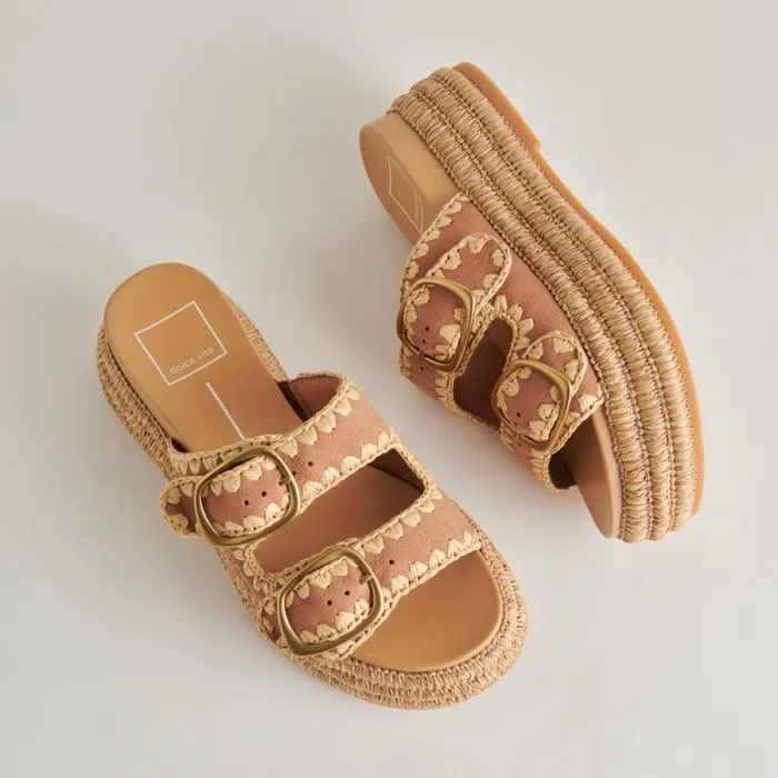 Dolce Vita Wanika Sandals Brown Nubuck Women Sandals