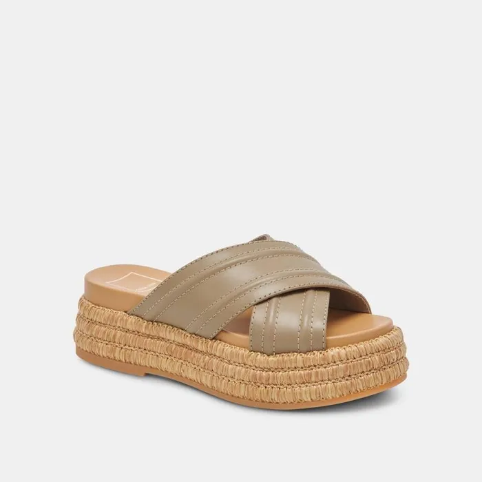 Dolce Vita Weslee Sandals Olive Leather Women Sandals