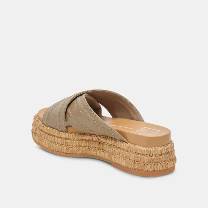 Dolce Vita Weslee Sandals Olive Leather Women Sandals