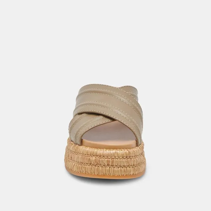Dolce Vita Weslee Sandals Olive Leather Women Sandals