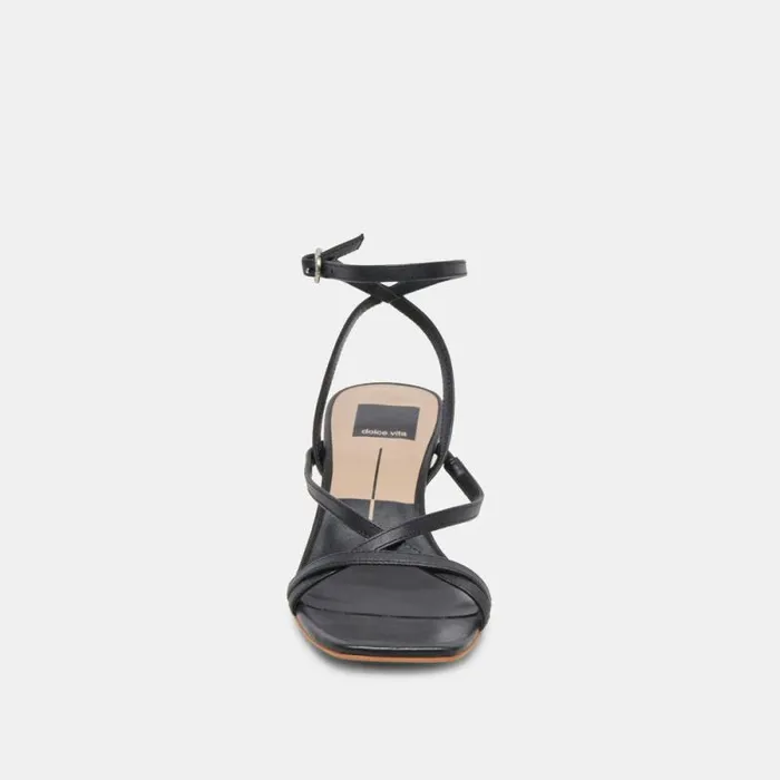 Dolce Vita Zamal Heels Black Leather Women Heels