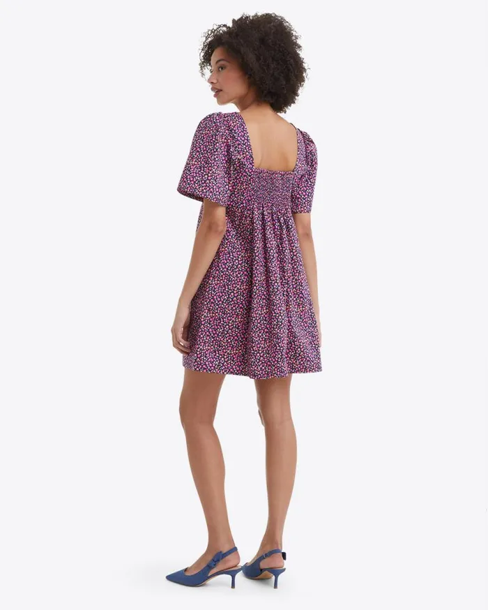 Draper James Extended Sizes Women Dottie Babydoll Dress In Ditsy Poppy