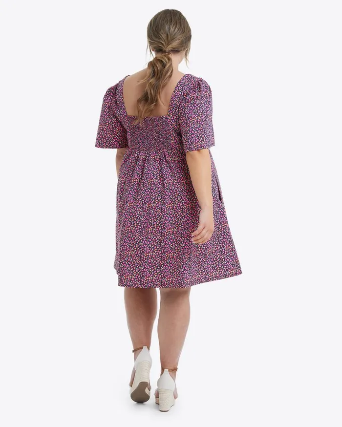 Draper James Extended Sizes Women Dottie Babydoll Dress In Ditsy Poppy