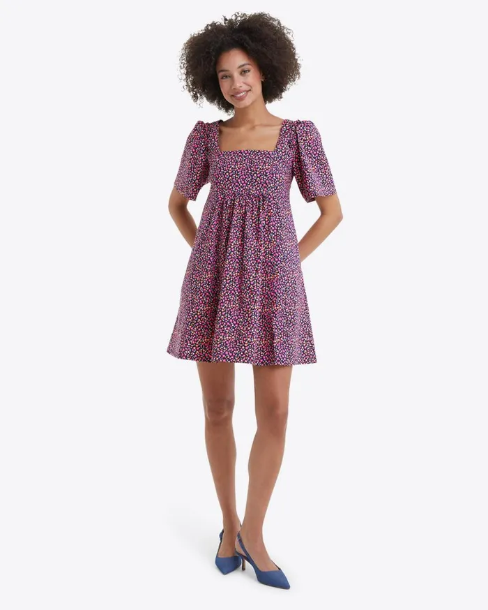 Draper James Extended Sizes Women Dottie Babydoll Dress In Ditsy Poppy