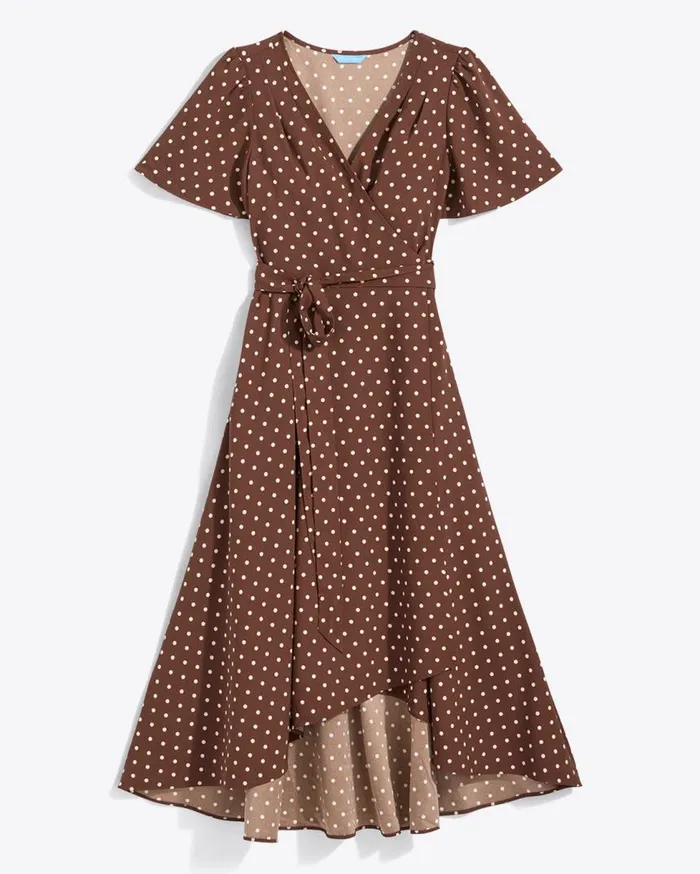 Draper James Extended Sizes Women Gigi Wrap Dress In Matte Satin