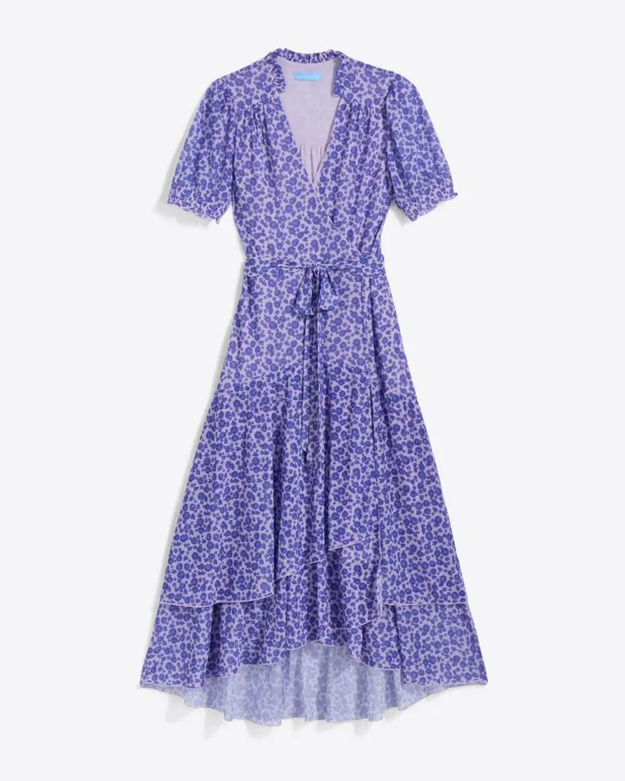 Draper James Extended Sizes Women Naomi Wrap Dress In Stretch Mesh