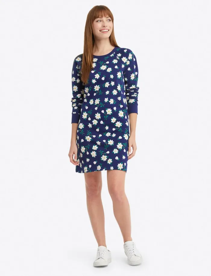 Draper James Extended Sizes Women Natalie Sweatshirt Dress In Magnolia