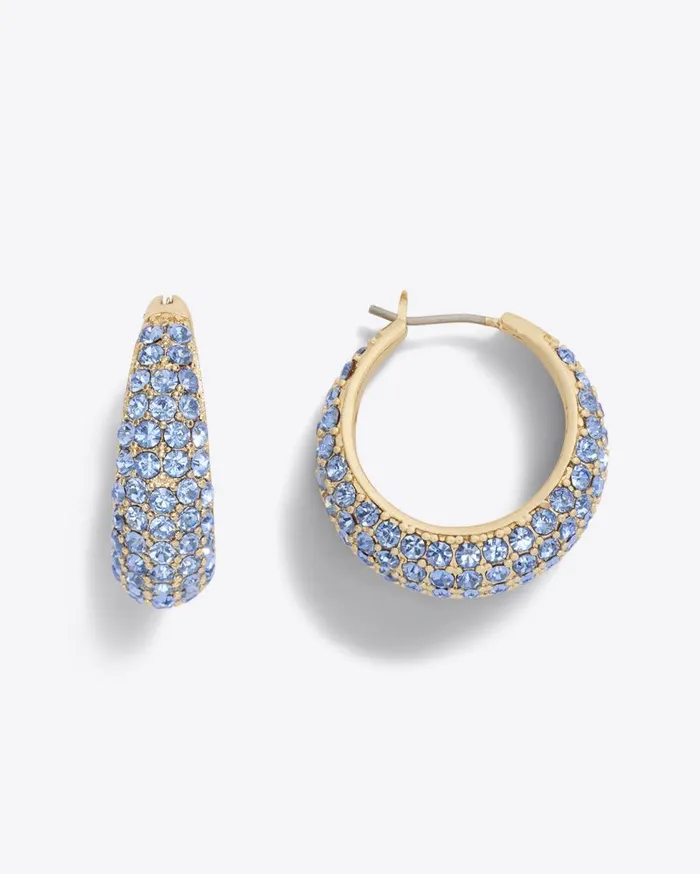 Draper James Jewelry Women Pave Ombre Tapered Hoops