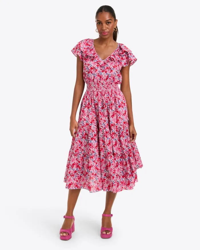 Draper James Midi and Maxi Women Marie Midi Dress In Cotton