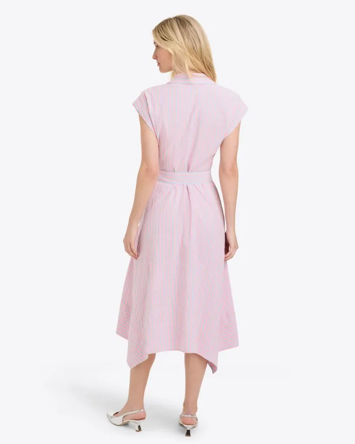 Draper James Midi and Maxi Women Trisha Handkerchief Dress In Seersucker Stripe