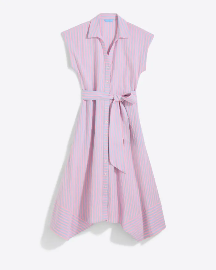 Draper James Midi and Maxi Women Trisha Handkerchief Dress In Seersucker Stripe
