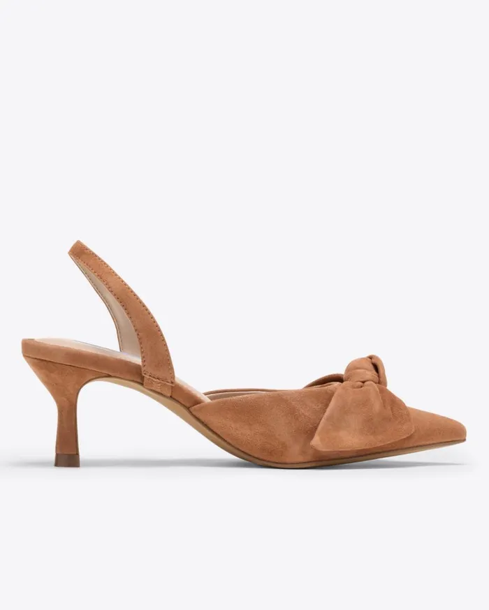 Draper James Shoes Women Tess Slingbacks In Cognac Suede