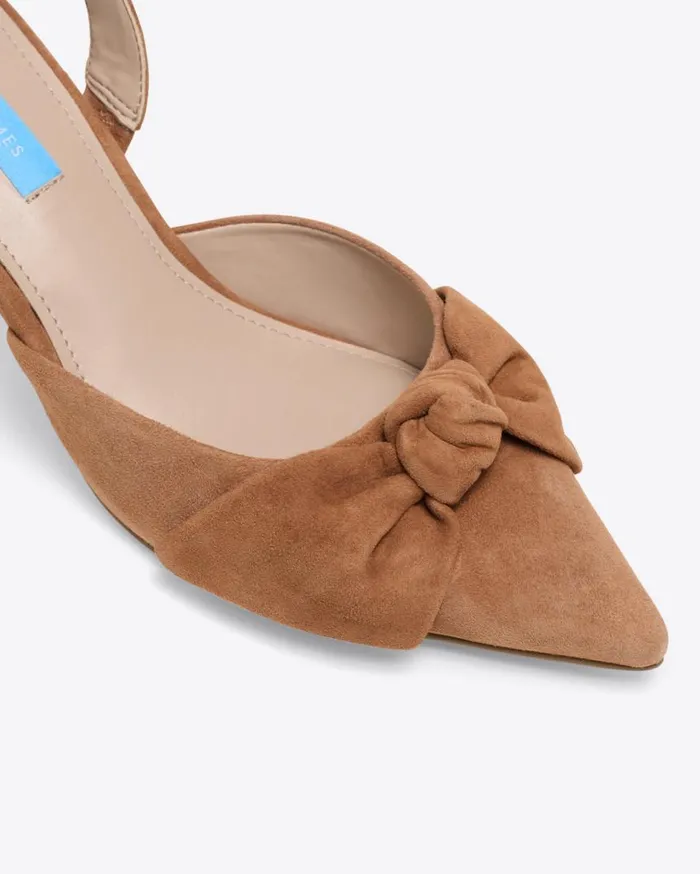 Draper James Shoes Women Tess Slingbacks In Cognac Suede