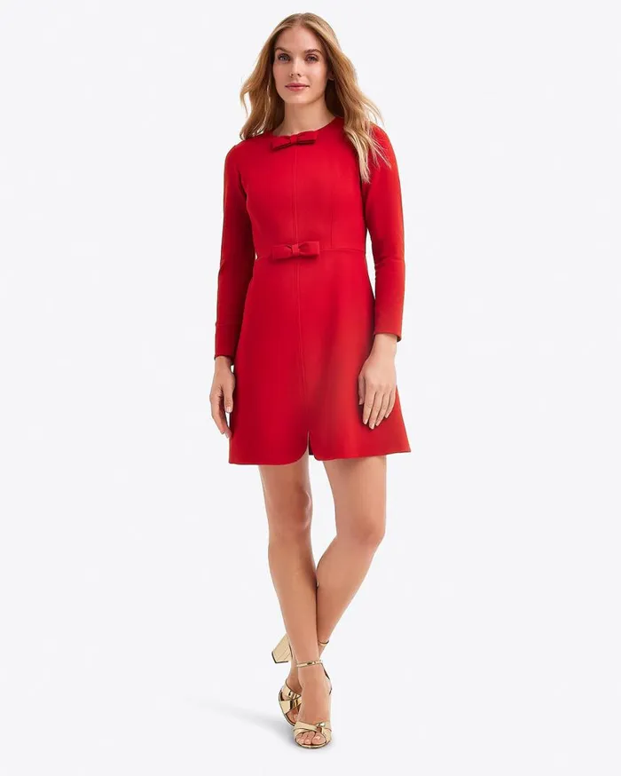 Draper James Sunglasses Women LongSleeve Sadie Shift Dress In Ponte