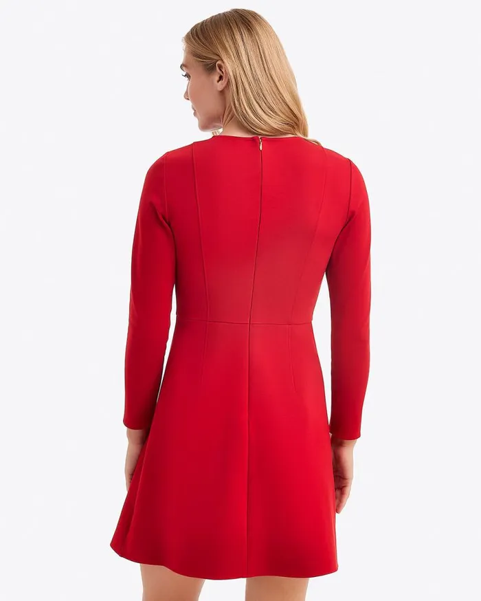 Draper James Sunglasses Women LongSleeve Sadie Shift Dress In Ponte