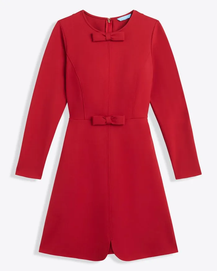 Draper James Sunglasses Women LongSleeve Sadie Shift Dress In Ponte