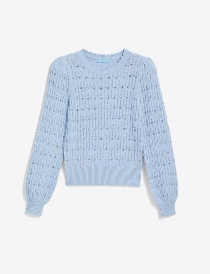 Draper James Sweaters Women Puff Sleeve Sweater In Pointelle
