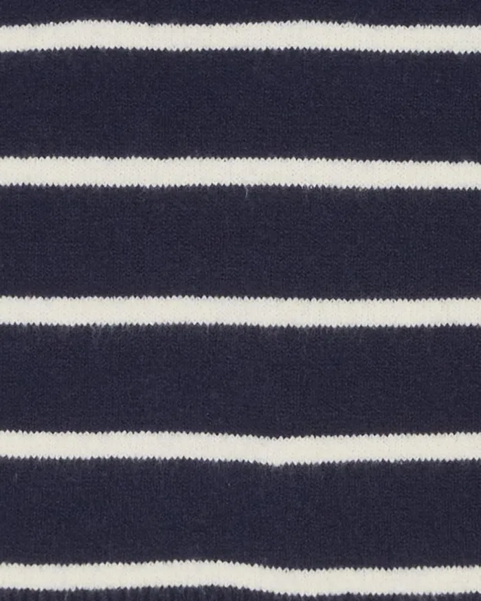 Draper James Sweaters Women Striped Quarter Zip Sweater In Mariner Stripe