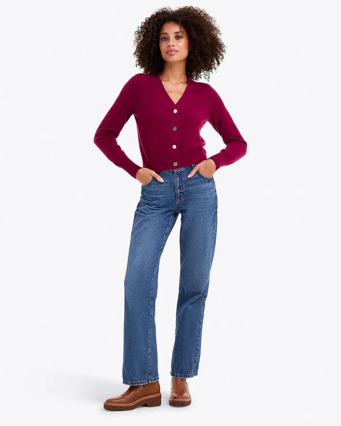 Draper James Tops Women Cashmere VNeck Cardigan