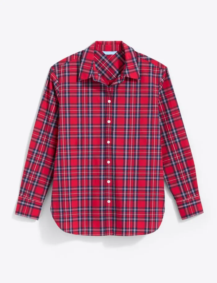 Draper James Tops Women Tanner Buttondown Top In Angie Plaid