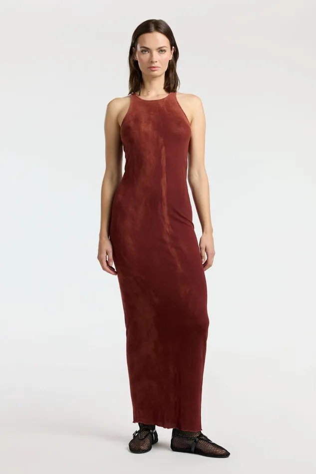 Dresses Skirts Women COTTON CITIZEN Marbella Maxi Dress Vintage Red Wine