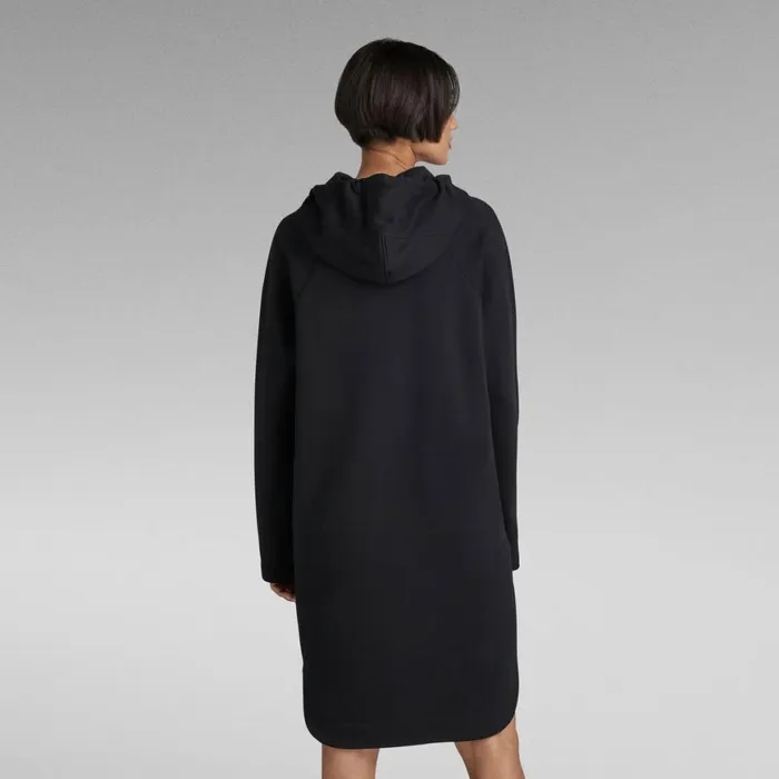 Dresses Women GStar RAW Graphic Loose Hooded Sweat Dress Dark Black