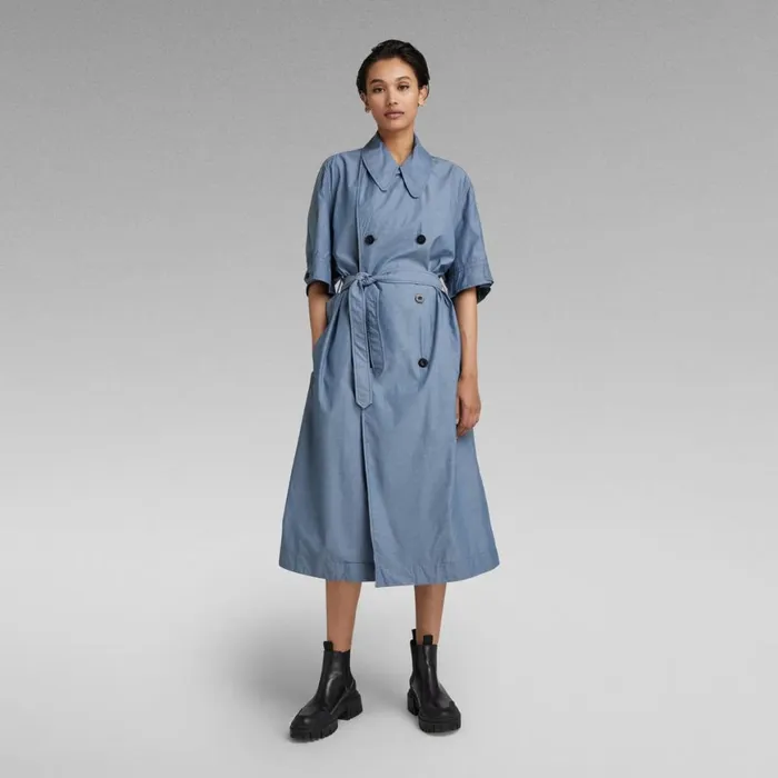 Dresses Women GStar RAW High Trench Dress Light Cloud